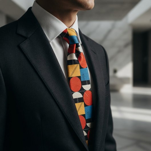 Bold Bauhaus Geometric  ネクタイ