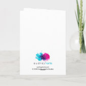 Bold & Beautiful Red Dress Birthday Card カード (裏面)