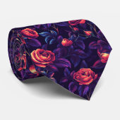Bold Best Gifts For Men Rose Floral ネクタイ (ロール)