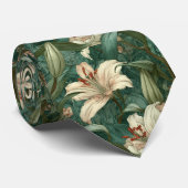 Bold Best Man Lilies Flower ネクタイ (ロール)