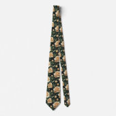 Bold Birthday Gifts For Husband Rose Floral ネクタイ (正面)