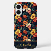Bold Birthday Party Rose Floral Custom Case-Mate iPhoneケース (裏面)