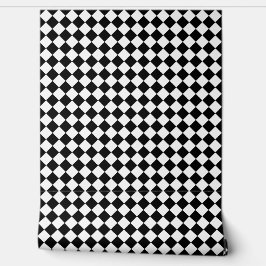 Bold Black and White Chevron Pattern Textured 壁紙