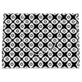 Bold Black and White Symmetrical Arabesque Pattern ラージペーパーバッグ (正面)