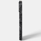 Bold Black and White Topographic Art 🖤 Case-Mate iPhoneケース (裏面 / 左)