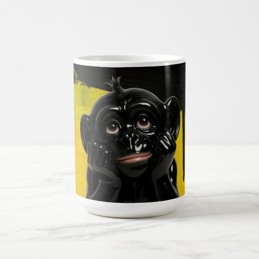 Bold Black Chimp コーヒーマグカップ (中央)