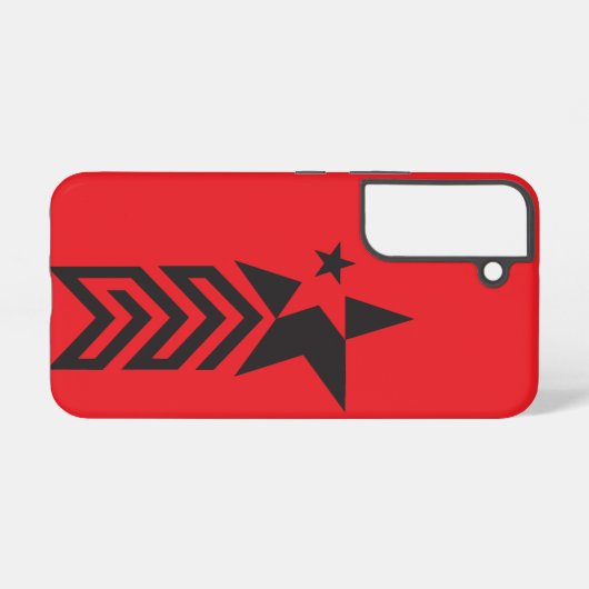 Bold Black Geometric Star Samsung Galaxyケース (裏面横)