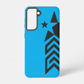 Bold Black Geometric Star Samsung Galaxyケース (裏面)