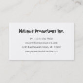 bold Black Grunge CEO Company名刺 名刺 (裏面)