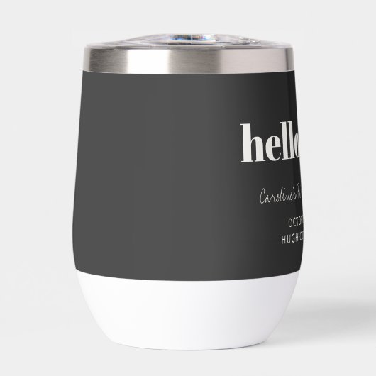 Bold Black White Modern 60th Birthday Custom  (正面)