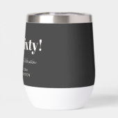 Bold Black White Modern 60th Birthday Custom  (背面)