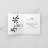 Bold Black Woman International Women's Day Card シーズンカード (内部)