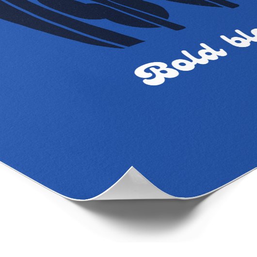 Bold Blooms Only Summer Retro Daisy Wall Art ポスター (角)