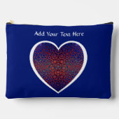 Bold Blue And Red Pattern Cosmetic Bag アクセサリーポーチ (正面)