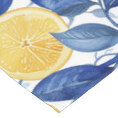 Bold Blue Italian Positano Lemon テーブルクロス (アングル)