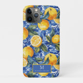 Bold Blue Italian Positano Lemon Case-Mate iPhoneケース (裏)
