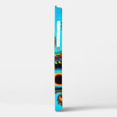 Bold Blue  Metallic Handwritten Monogram Case-Mate iPhoneケース (裏面 / 左)