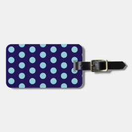 Bold Blue Polka Dots ラゲッジタグ