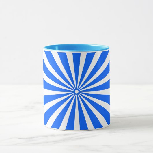 Bold Blue Sunburst Mug マグカップ (中央)