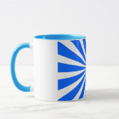 Bold Blue Sunburst Mug マグカップ (左)