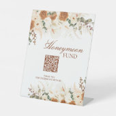 Bold Bohemian Calla Lilies Honeymoon Fund Sign 台座サイン (正面)