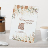 Bold Bohemian Calla Lilies Honeymoon Fund Sign 台座サイン (インサイチュ)
