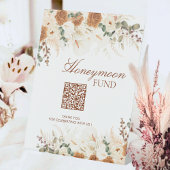 Bold Bohemian Calla Lilies Honeymoon Fund Sign 台座サイン