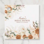 Bold Boho Ivory Calla Lilies Square フェイバータグ (正面)