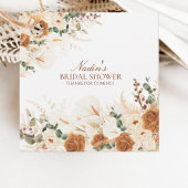 Bold Boho Ivory Calla Lilies Square フェイバータグ