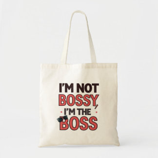 Bold Boss Lady Saying – Funny Work Giftful Tee トートバッグ
