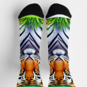 Bold Botanical Tiger cub ソックス (上部)