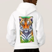 Bold Botanical Tiger cub Kid's T-Shirt (裏面)