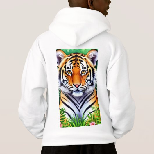 Bold Botanical Tiger cub Kid's T-Shirt (裏面)