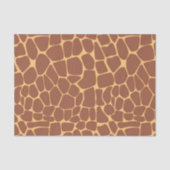 Bold Brown Tan Classic Giraffe Animal Decoupage 薄葉紙 (正面)