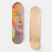 Bold Brushstroke Beauty Art スケートボード (正面)