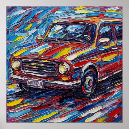 Bold Brushstroke Vehicle ポスター (正面)