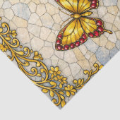 Bold Burgundy & Sunflowers Floral Decoupage  薄葉紙 (詳細)