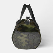 Bold Camo Earthy Greens Browns Personalize Name  ダッフルバッグ (右)