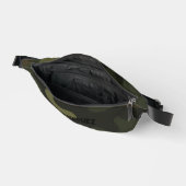 Bold Camo Earthy Greens Browns Personalize Name  ファニーパック (見開き)