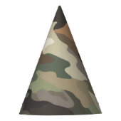 Bold Camouflage Design Festive Party Hat パーティーハット (正面)