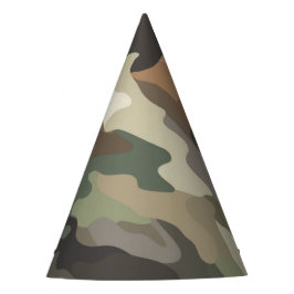 Bold Camouflage Design Festive Party Hat パーティーハット