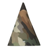 Bold Camouflage Design Festive Party Hat パーティーハット (右)