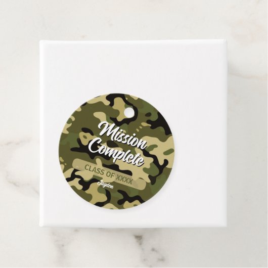 Bold Camouflage Green, Brown, Tan, and Black フェイバータグ (インサイチュ)