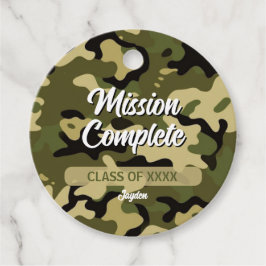Bold Camouflage Green, Brown, Tan, and Black フェイバータグ
