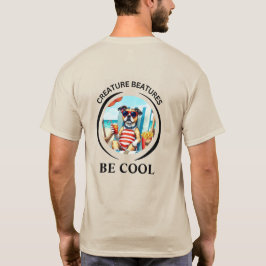bold Cartoon dressed up  chilled dog – Be Cool Tシャツ