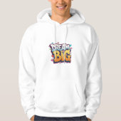 Bold Cartoon Pop Art Graffiti – "Dream Big" 3D  パーカ (正面)