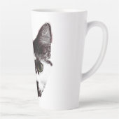 Bold Cat Gaze | Ink Style Mug カフェラテマグ (右)