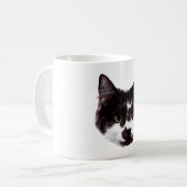 Bold Cat Gaze | Ink Style Mug コーヒーマグカップ (正面左)