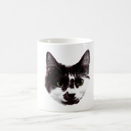 Bold Cat Gaze | Ink Style Mug コーヒーマグカップ
