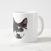 Bold Cat Gaze | Ink Style Mug ジャンボコーヒーマグカップ (正面右)